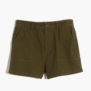 Madewell olive camp shorts